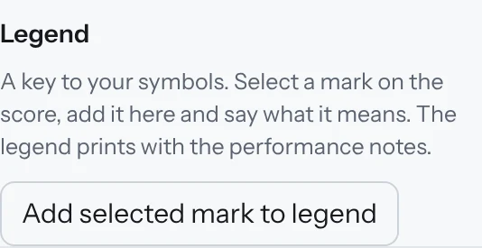 The Legend section.